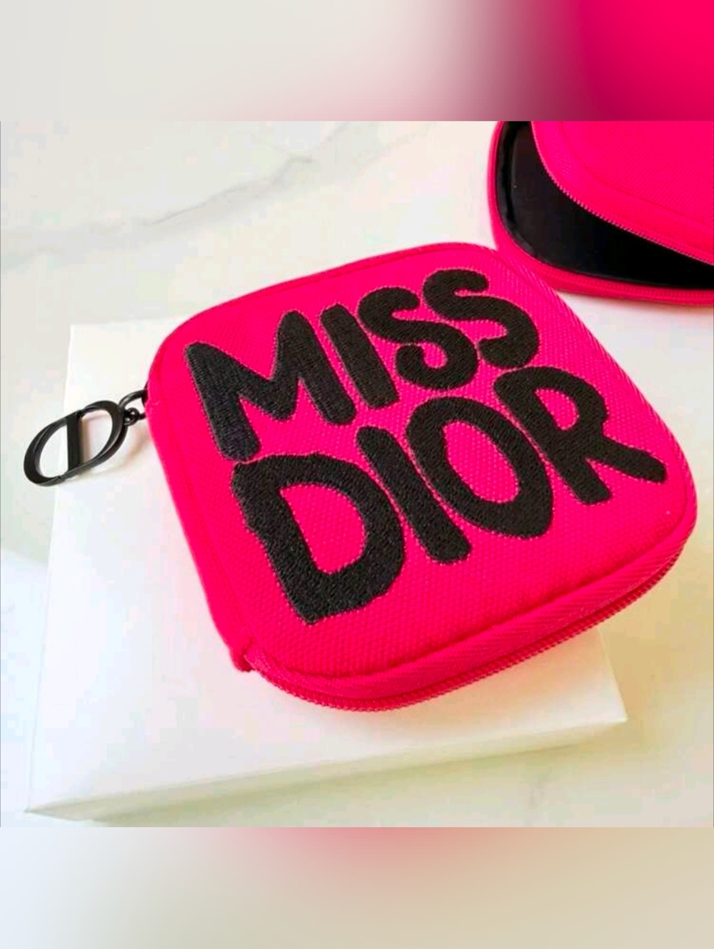 Miss Dior Hot Pink Earphone Case Storage Case - Picture 3 of 12